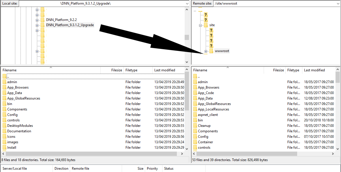 FTP file upload